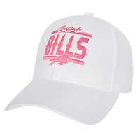 Girls Youth Buffalo Bills All White Structured Adjustable Hat