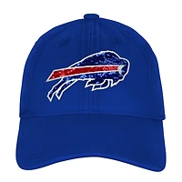 Girls Youth Outerstuff Royal Buffalo Bills Gridiron Adjustable Hat