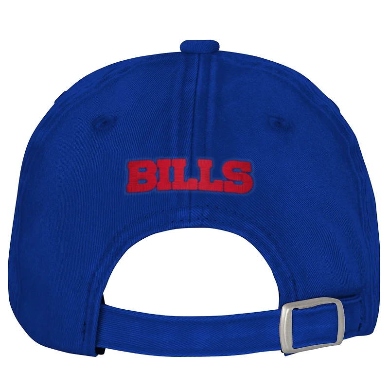 Girls Youth Outerstuff Royal Buffalo Bills Gridiron Adjustable Hat