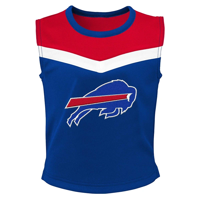 Girls Youth Royal Buffalo Bills Spirit Two-Piece Cheerleader Set