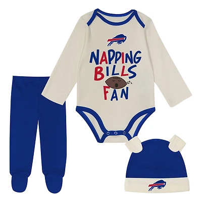 Ensemble trois pièces Little Champ des Royal Buffalo Bills pour bébé Outerstuff