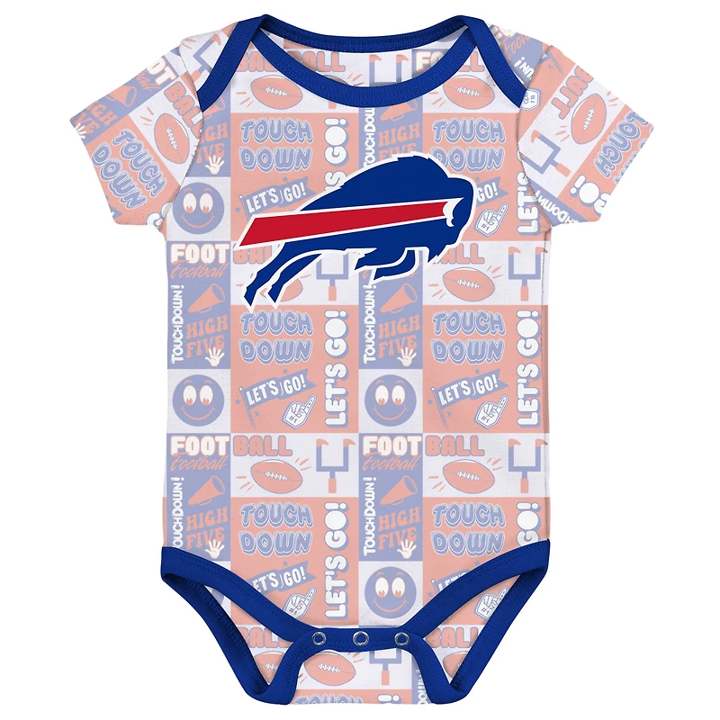 Ensemble de trois bodies pour bébé Buffalo Bills Play Day