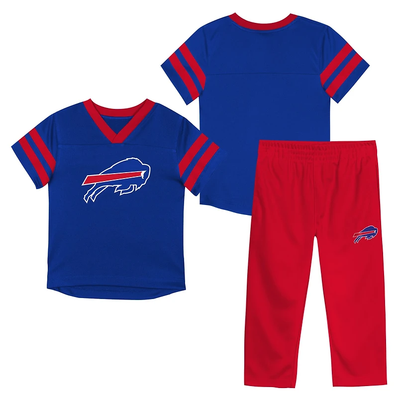 Infant Buffalo Bills Red Zone V-Neck Jersey & Pants Set
