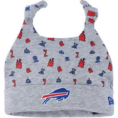 Infant New Era Heather Gray Buffalo Bills Critter Cuffed Knit Hat