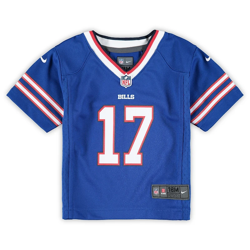 Maillot de jeu Nike Josh Allen Royal Buffalo Bills pour bébé