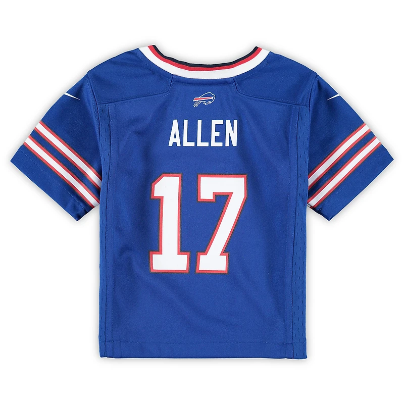 Maillot de jeu Nike Josh Allen Royal Buffalo Bills pour bébé
