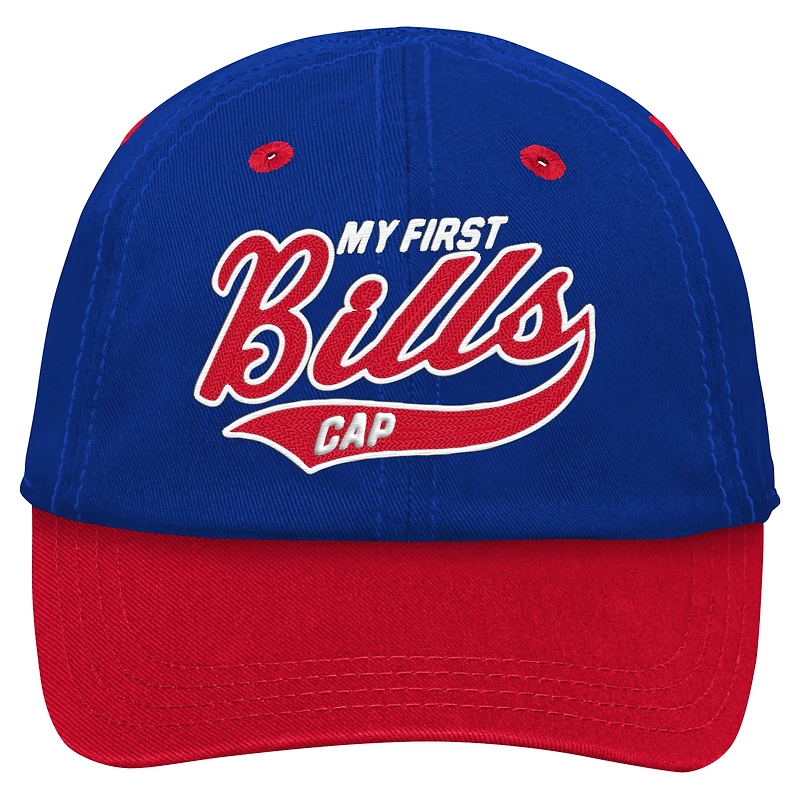 Infant Royal/Red Buffalo Bills My First Tail Sweep Slouch Flex Hat