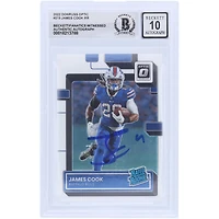 V106832 Bills James Cook Buffalo Bills Autographié 2022 Panini Donruss Optic #4 #215 Beckett Fanatics Witnessed Authenticated 10 Rookie Card 4 James Cook AUT PAA TRADING CARDS 45867 AUTTRC CA01F08285 #26