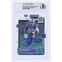 V106832 Bills James Cook Buffalo Bills Autographié 2022 Panini Donruss Optic #28 #215 Beckett Fanatics Witnessed Authenticated Rookie Card 4 James Cook AUT PAA TRADING CARDS 45867 AUTTRC CA01F08287 #28