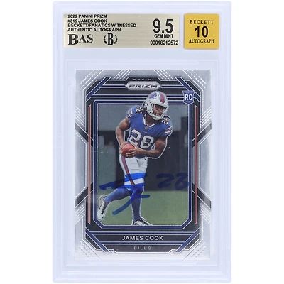V106832 Bills James Cook Buffalo Bills Autographié 2022 Panini Prizm #28 #319 Beckett Fanatics Witnessed Authentifié 9.5/10 Rookie Card 4 James Cook AUT PAA TRADING CARDS 45867 AUTTRC CA01F08296 #37