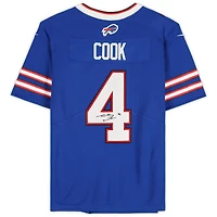 James Cook Buffalo Bills Autographed Nike Royal Limited Jersey