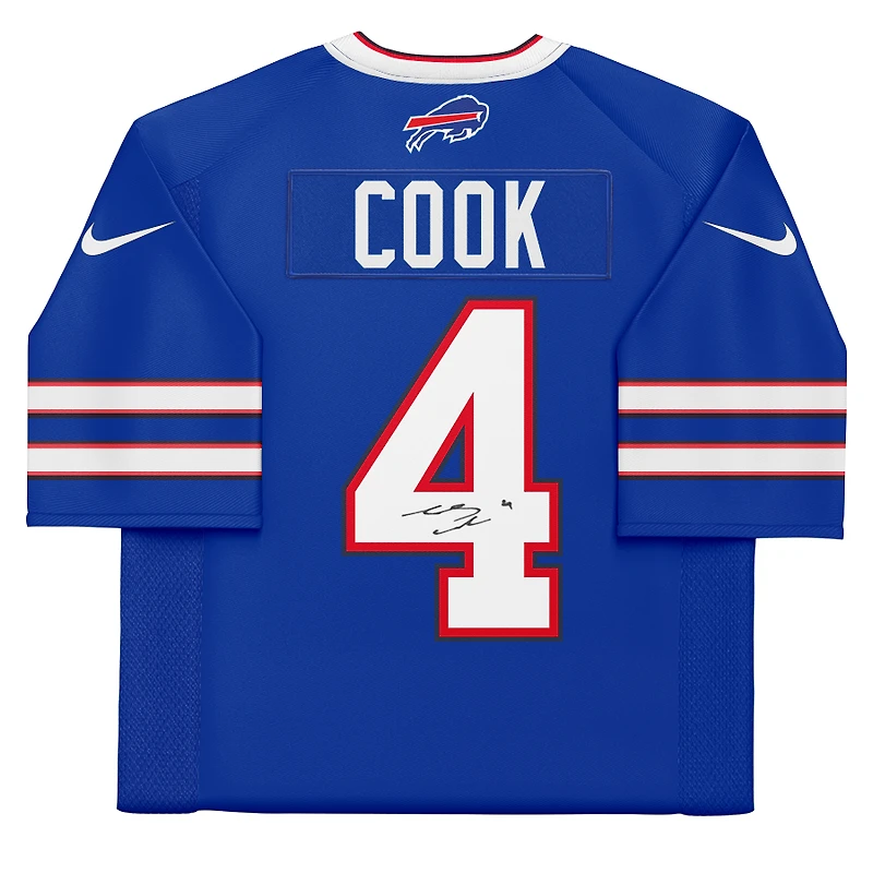 James Cook Buffalo Bills Autographed Nike Royal Limited Jersey