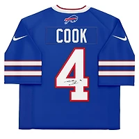 James Cook Buffalo Bills Autographed Nike Royal Limited Jersey