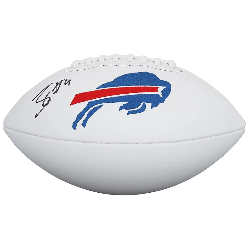 James Cook III Buffalo Bills Autographed Wilson White Panel Football