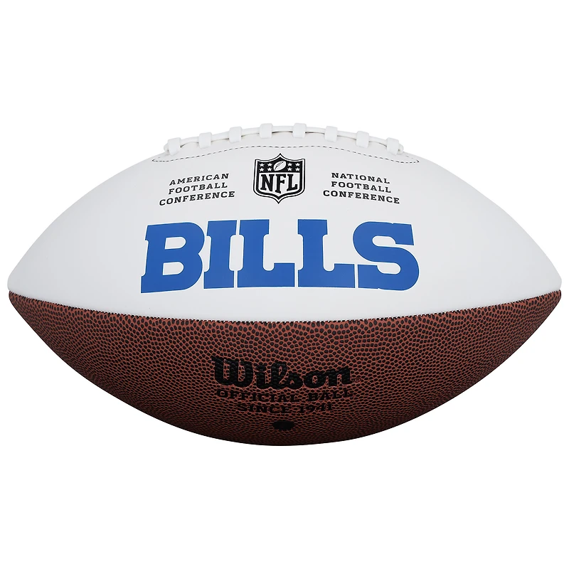 James Cook III Buffalo Bills Autographed Wilson White Panel Football