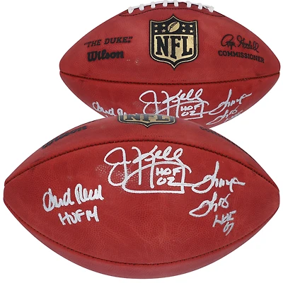 Ballon de football Wilson Duke autographié par Jim Kelly, André Reed Thurman, Thomas, Buffalo Bills