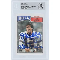 Jim Kelly Buffalo Bills Autographed 1987 Topps #362 Beckett Fanatics Witnessed Authenticated Rookie Card with "HOF 02" & "Bills Mafia" Inscriptions