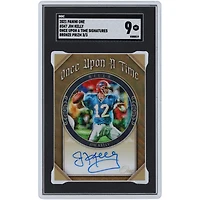 Carte Panini One Bronze Prizm Once Upon A Time #347 #3/3 SGC 9 authentifiée autographiée par Jim Kelly Buffalo Bills 2021