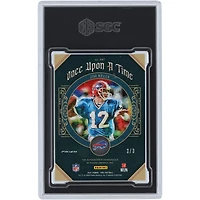 Carte Panini One Bronze Prizm Once Upon A Time #347 #3/3 SGC 9 authentifiée autographiée par Jim Kelly Buffalo Bills 2021