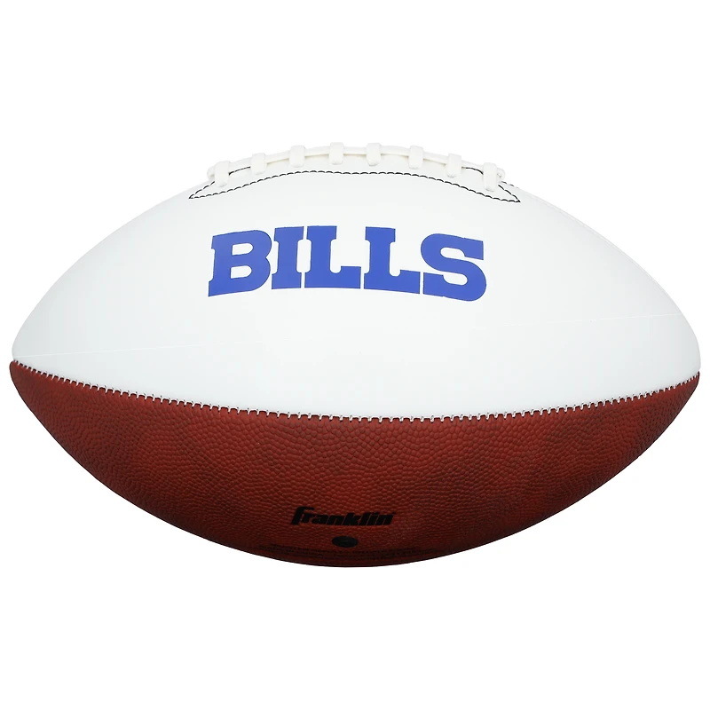Jim Kelly Buffalo Bills Autographed Franklin White Panel Football