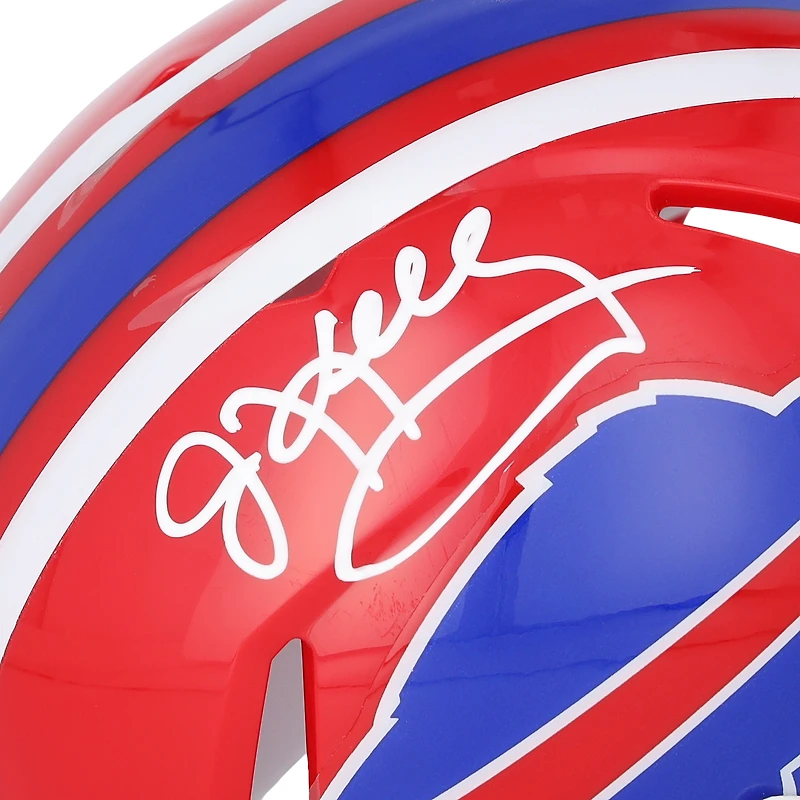 Jim Kelly Buffalo Bills Autographed Riddell 1987-2001 Throwback Speed Mini Helmet