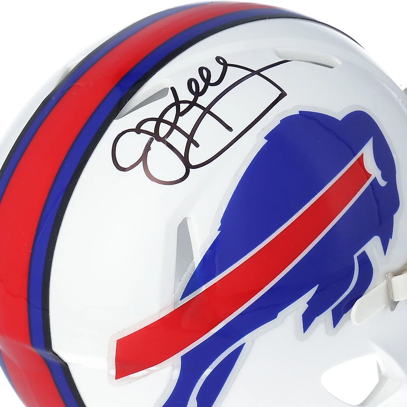 Casque Riddell Speed Mini autographié par Jim Kelly des Buffalo Bills