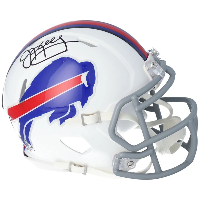 Casque Riddell Speed Mini autographié par Jim Kelly des Buffalo Bills