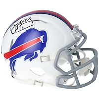 Casque Riddell Speed ​​Mini autographié par Jim Kelly des Buffalo Bills