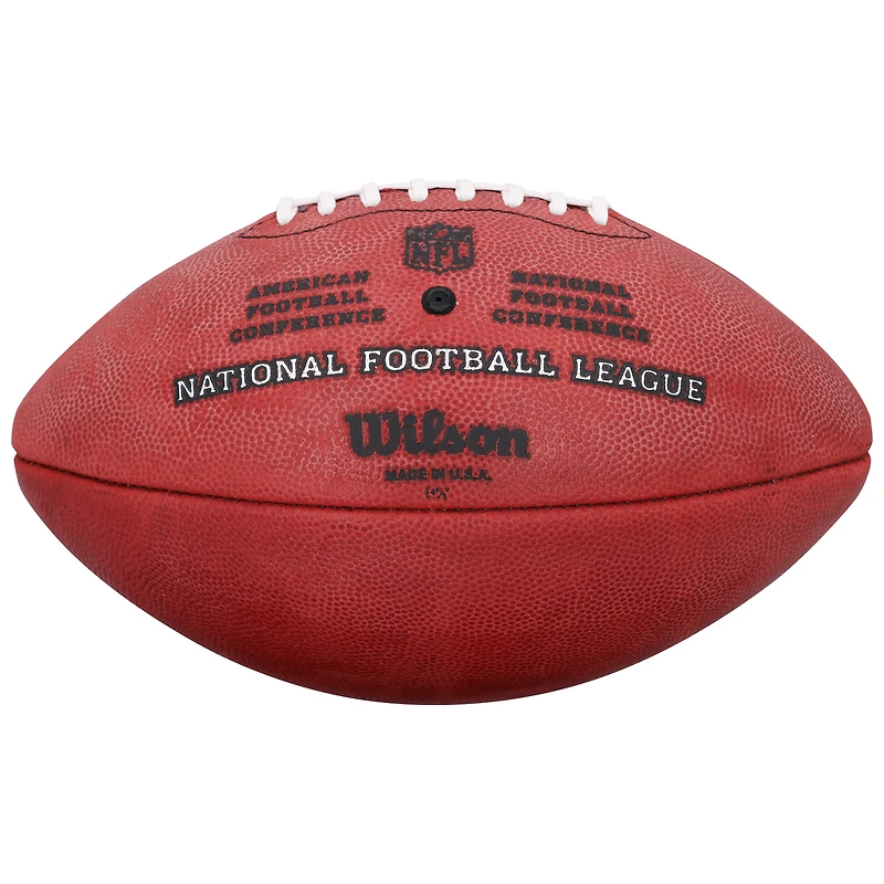 Ballon de football Wilson Duke en couleur, autographié par Jim Kelly, Thurman Thomas et Andre Reed des Buffalo Bills, avec inscriptions du Temple de la renommée