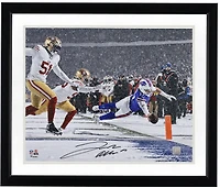 Josh Allen Buffalo Bills Autographed 16" x 20" Diving Snow Touchdown Photograph