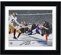 Josh Allen Buffalo Bills Autographed 8" x 10" Diving in Snow Touchdown Photograph