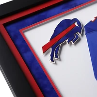 Maillot de jeu Nike Royal encadré de luxe autographié par Josh Allen des Buffalo Bills