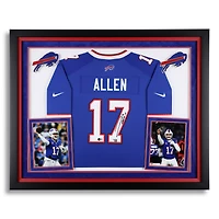 Maillot de jeu Nike Royal encadré de luxe autographié par Josh Allen des Buffalo Bills
