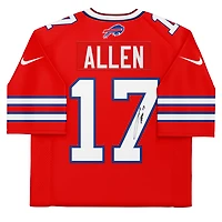 Josh Allen Buffalo Bills Autographed Nike Red Game Jersey