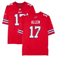 Josh Allen Buffalo Bills Autographed Nike Red Game Jersey
