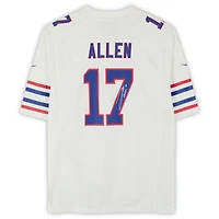 Josh Allen Buffalo Bills Autographed Nike White Throwback Game Jersey