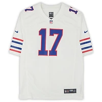 Josh Allen Buffalo Bills Autographed Nike White Throwback Game Jersey