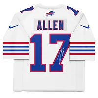 Josh Allen Buffalo Bills Autographed Nike White Throwback Game Jersey
