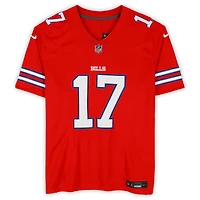 Josh Allen Buffalo Bills Autographed Red Nike Limited Jersey