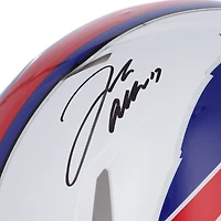 Casque authentique de vitesse autographié par Josh Allen Buffalo Bills Riddell 2021-présent