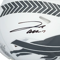Josh Allen Buffalo Bills Autographed Riddell 2024 Salute To Service Speed Authentic Helmet 