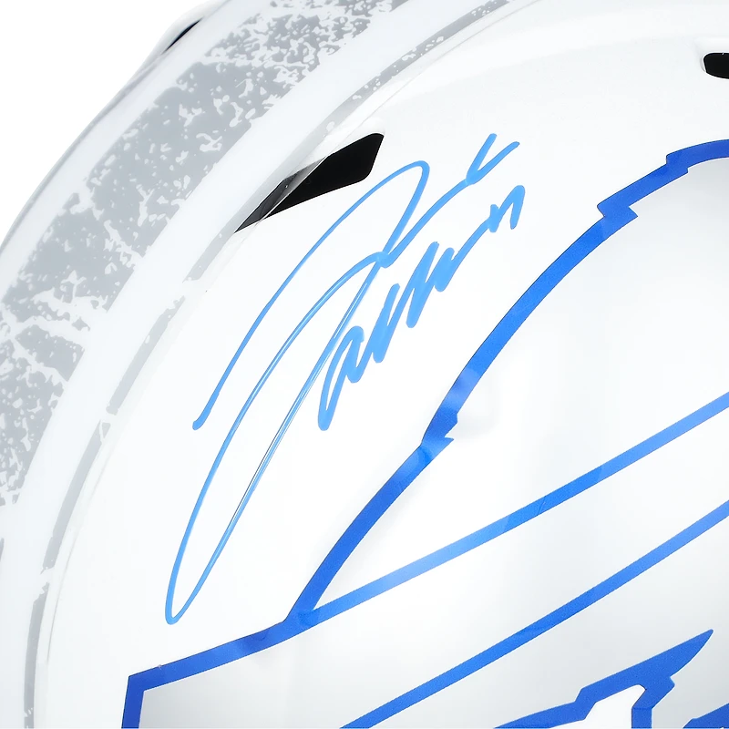 Casque réplique Riddell Rivalry Speed 2025 autographié par Josh Allen des Buffalo Bills