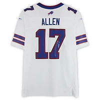 Maillot Nike Vapor F.U.S.E. blanc dédicacé par Josh Allen des Buffalo Bills