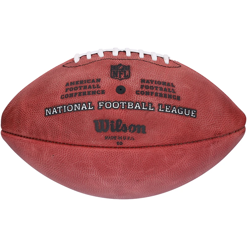 Ballon de football professionnel Wilson Duke entièrement en couleur autographié par Josh Allen Buffalo Bills