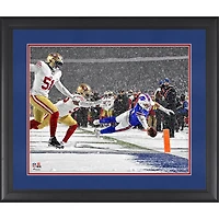 Josh Allen Buffalo Bills Framed 16” x 20” Week 13 vs. San Francisco 49ers Snow Touchdown Photograph