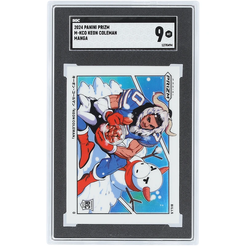Keon Coleman Buffalo Bills 2024 Panini Prizm Manga Case Hit #M-KCO SGC Authenticated Rookie Card