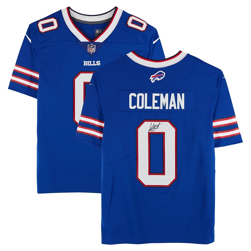 Keon Coleman Buffalo Bills Autographed Royal Nike Limited Jersey