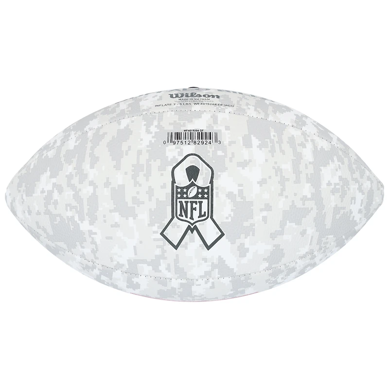 Keon Coleman Buffalo Bills Autographed Wilson 2024 Salute To Service Football 