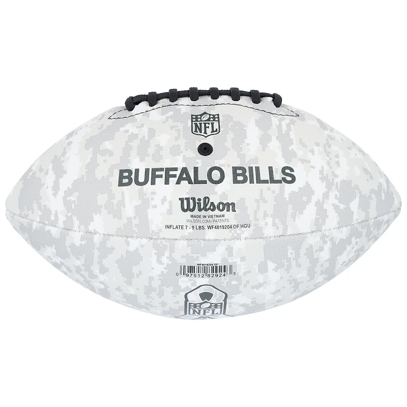 Keon Coleman Buffalo Bills Autographed Wilson 2024 Salute To Service Football 