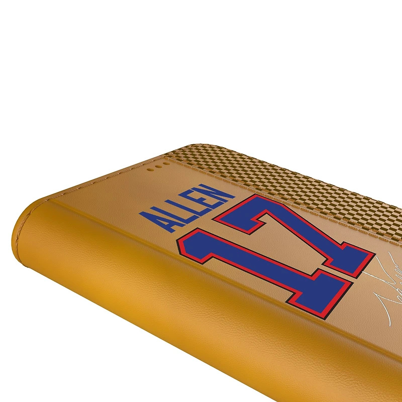Keyscaper Josh Allen Brown Buffalo Bills Folio iPhone Case